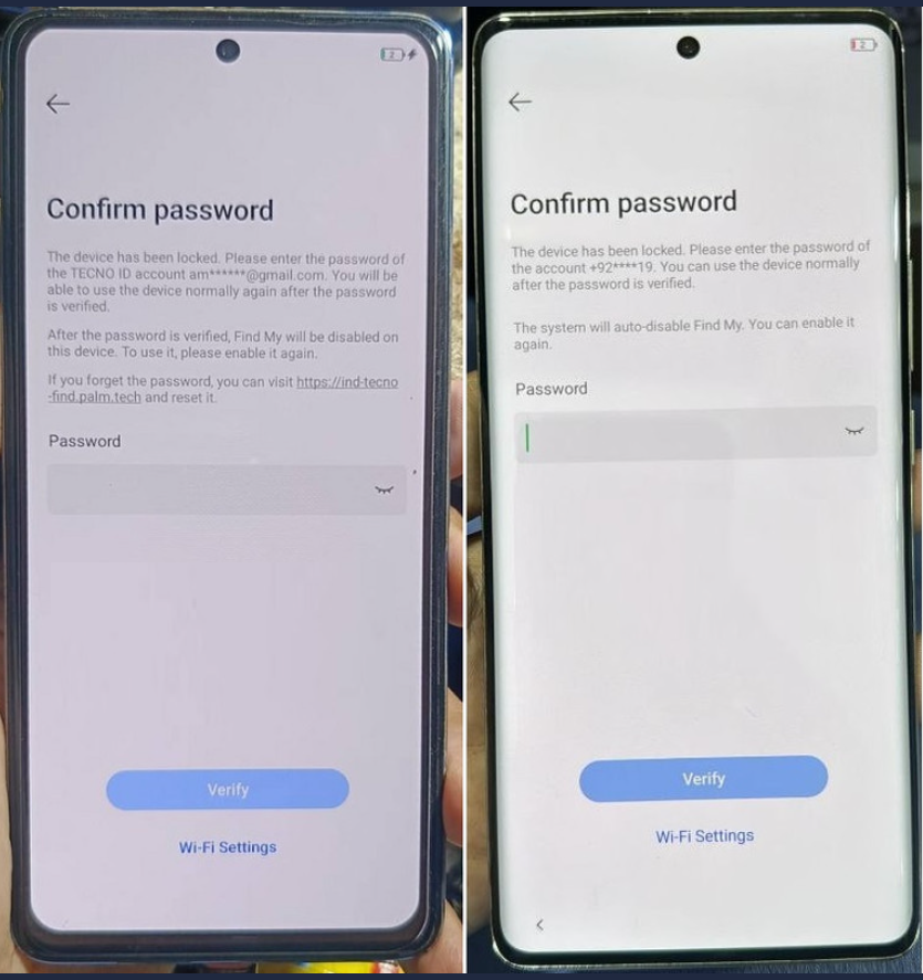 ID ICLOUD TECNO INFINIX ITEL