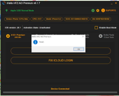 iHello HFZ AiO Premium Bypass A12 (Todos os Modelos) CH Suportado (Sem reembolso)