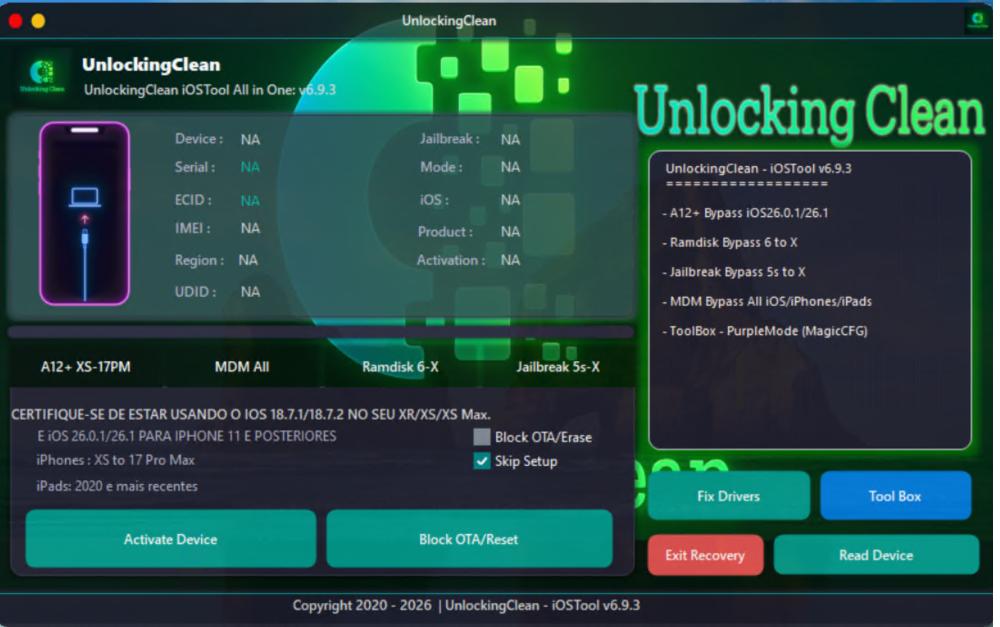 UnlockingClean Ramdisk Tool (Passcode)