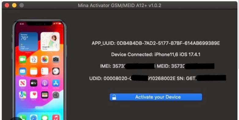 Mina Activator (iPhone 13 Pro) iCloud Hello Bypass iOS 18.2-18.5 [Sem Sinall] ❌❌
